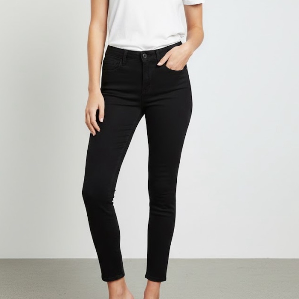 L’Agence Black Margot High Rise Skinny Jeans 26